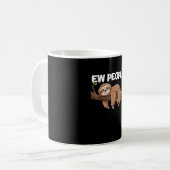 Eklige-Leute-Faultier-T-Shirt Kaffeetasse (Vorderseite Links)