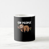 Eklige-Leute-Faultier-T-Shirt Kaffeetasse (Mittel)