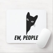 Eklige Leute Retro Katze Lustiger Introvertierter Mousepad (Mit Mouse)