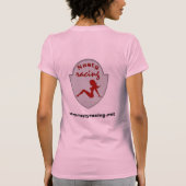 Eklige Mädchen-Rosa-Behälter-Spitze T-Shirt (Rückseite)