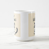 Eklige Menschen Lustiger Katzenbecher Kaffeetasse (Mittel)