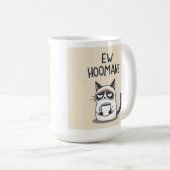 Eklige Menschen Lustiger Katzenbecher Kaffeetasse (VorderseiteRechts)