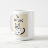 Eklige Menschen Lustiger Katzenbecher Kaffeetasse (Vorderseite Links)