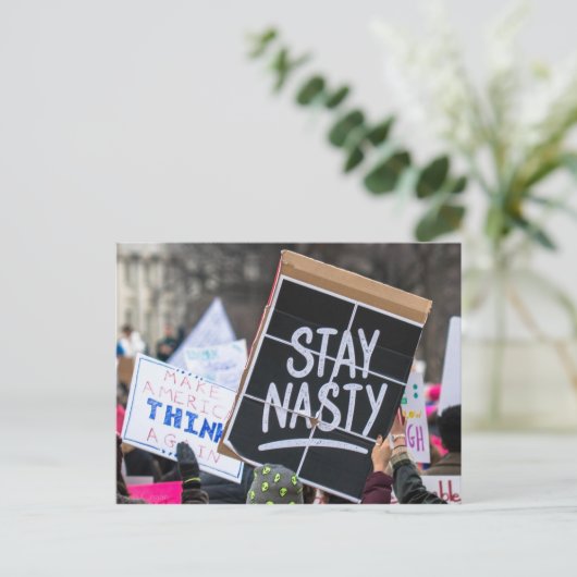 Eklige Postkarte bleibe (Stehend Vorderseite)