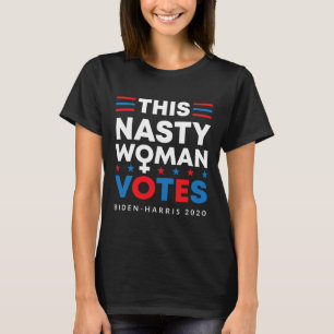 Eklige weibliche Wählerin Biden Harris 2020 weibli T-Shirt