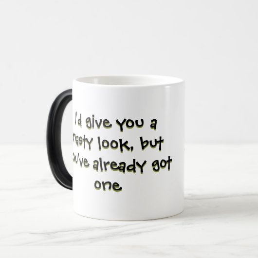 eklige Zitronensnarkkaffee Verwandlungstasse (Vorderseite Links)