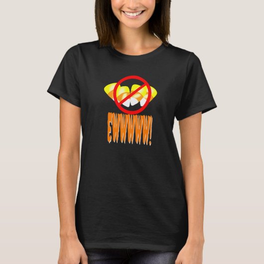 Eklige Zuckermais durchgestrichen   T-Shirt (Vorderseite)