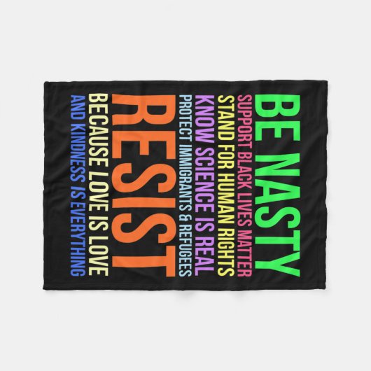 Ekliger Aufenthaltsort Lgbtq Menschenrechtswissens Fleecedecke (Vorderseite (Horizontal))