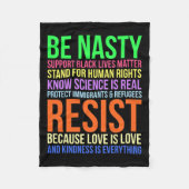 Ekliger Aufenthaltsort Lgbtq Menschenrechtswissens Fleecedecke (Vorderseite)