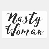 Ekliger Frauensticker Rechteckiger Aufkleber (Vorderseite)