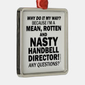 Ekliger Handbell-Direktor Ornament Aus Metall (Rechts)