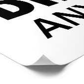 Ekliger Handbell-Direktor Poster (Ecke)