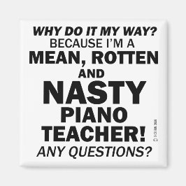 Ekliger Klavierlehrer Magnet