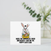 Ekliger Osterhase Feiertagspostkarte (Stehend Vorderseite)