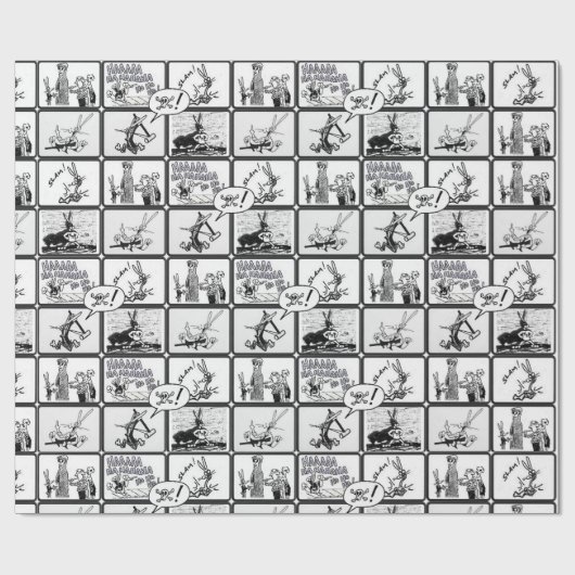 Ekliges Kaninchen hitchcover Geschenkpapier (Flach)