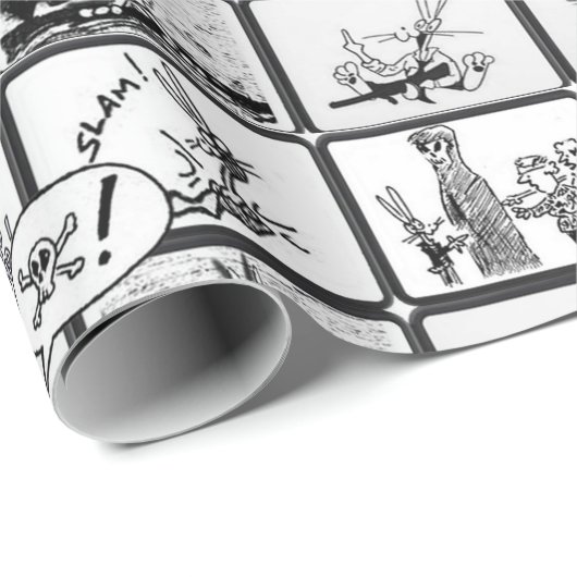 Ekliges Kaninchen hitchcover Geschenkpapier (Rolleneckpunkt)