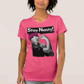 Ekliges Pussyhat-Protest-Shirt Bleibe T-Shirt (Vorderseite)