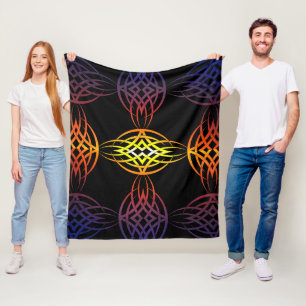 Eklipse ausgeglichen (Regenbogen) Fleecedecke