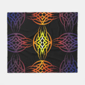 Eklipse ausgeglichen (Regenbogen) Fleecedecke (Vorderseite (Horizontal))