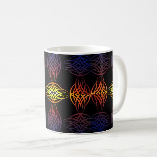 Eklipse ausgeglichen (Regenbogen) Kaffeetasse (VorderseiteRechts)