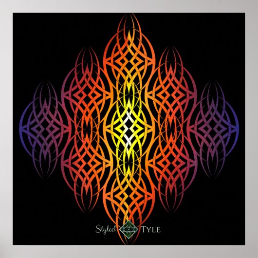 Eklipse-Dreiergruppe (Regenbogen) Poster (Vorne)