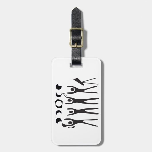 Eklipse-Geleitboot-Logo-Gepäckanhänger Gepäckanhänger (Vorderseite vertikal)