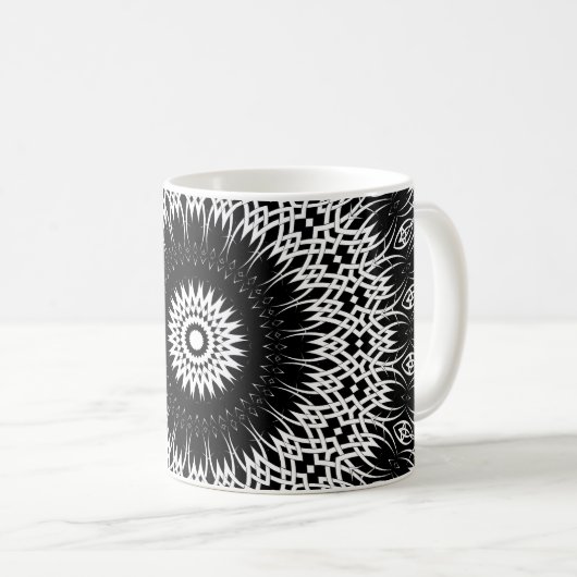Eklipse-Mandala 2 Kaffeetasse (VorderseiteRechts)