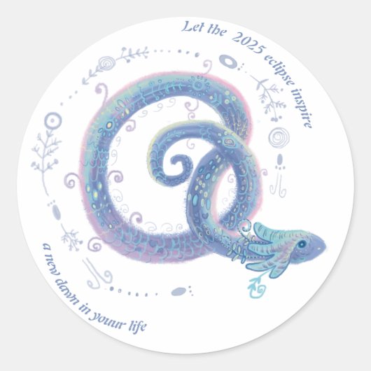 Eklipse Runder Aufkleber (Vorderseite)