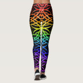 Eklipse-Tapete (Regenbogen 2) Leggings (Rückseite)