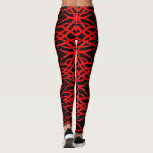 Eklipse-Tapete (rot) Leggings (Rückseite)
