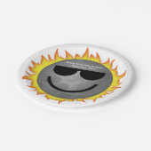 Eklipse-Teil-Papier-Teller Pappteller (Schrägansicht)