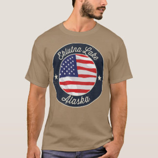 Eklutna See - Patriotic Alaska Souvenir T - Shirt