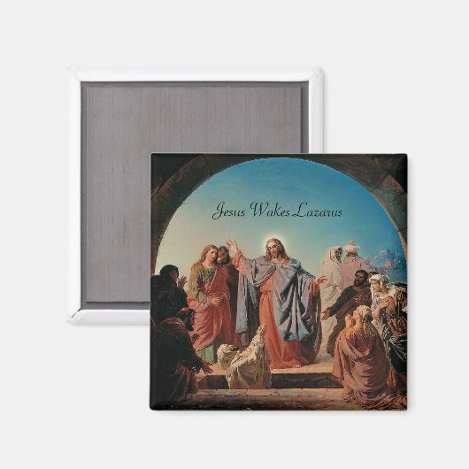Ekman - Jesus Wecke Lazarus Magnet (Vorderseite/Rückseite)