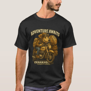 EKNAKHON™ Dog Moto Explorer T-Shirt – Abenteuer wa