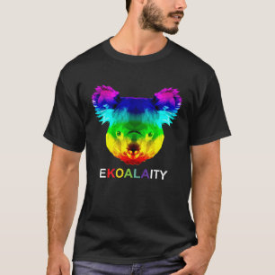 Ekoalaity Niedlich Koala Bear Gay Lgbt Rainbow Pri T-Shirt