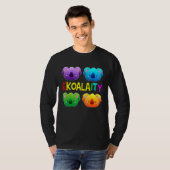Ekoalaity Niedlich Koala Gay Pride Month Rainbow F T-Shirt (Vorne ganz)