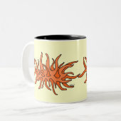 ekos Seeanemonen-Tasse Zweifarbige Tasse (Vorderseite Links)