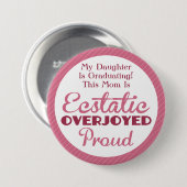 Ekstatisch, überglücklich und rosa button (Vorne & Hinten)