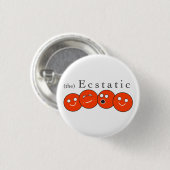 Ekstatischer Lebkuchen-Knopf Button (Vorne & Hinten)