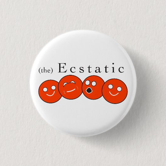 Ekstatischer Lebkuchen-Knopf Button (Vorderseite)