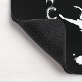Ekstatischer Tanz Llerina Tänzerin in einem Tutu F Mousepad (Ecke)