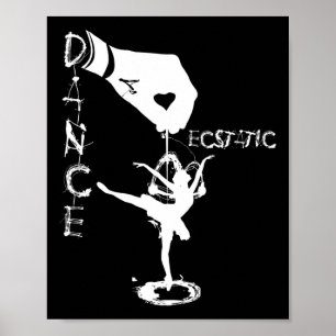 Ekstatischer Tanz Llerina Tänzerin in einem Tutu F Poster