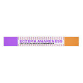Ekzema Awareness Pattern Ribbon Ripsband (Vorderseite)