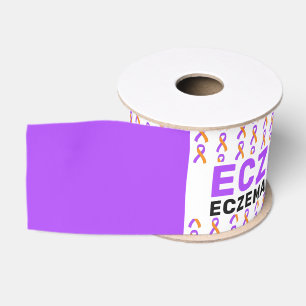 Ekzema Awareness Pattern Ribbon Ripsband
