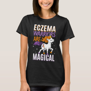 Ekzema Warrior Magical Unicorn Lila und Orange R T-Shirt