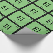 El - Aal Fish Chemistry Periodisches Tabellensymbo Geschenkpapier (Ecke)