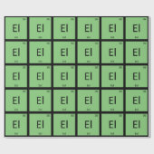 El - Aal Fish Chemistry Periodisches Tabellensymbo Geschenkpapier (Flach)