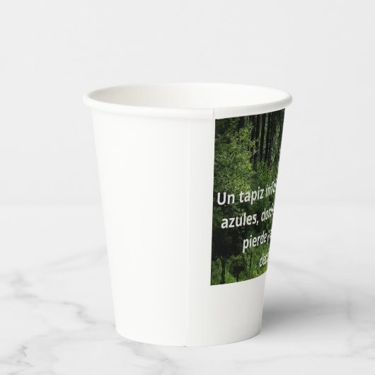 El Abismo Azul y Verde Pappbecher (Rechts)