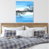 El Abuelo del Cielo Blue Canvas Print Leinwanddruck (Insitu (Schlafzimmer))