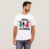 El Abuelo Mas Chingon Großvater mexikanische Flagg T-Shirt (Vorne ganz)